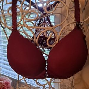NWT Emma Push Up Bra in pomegranate